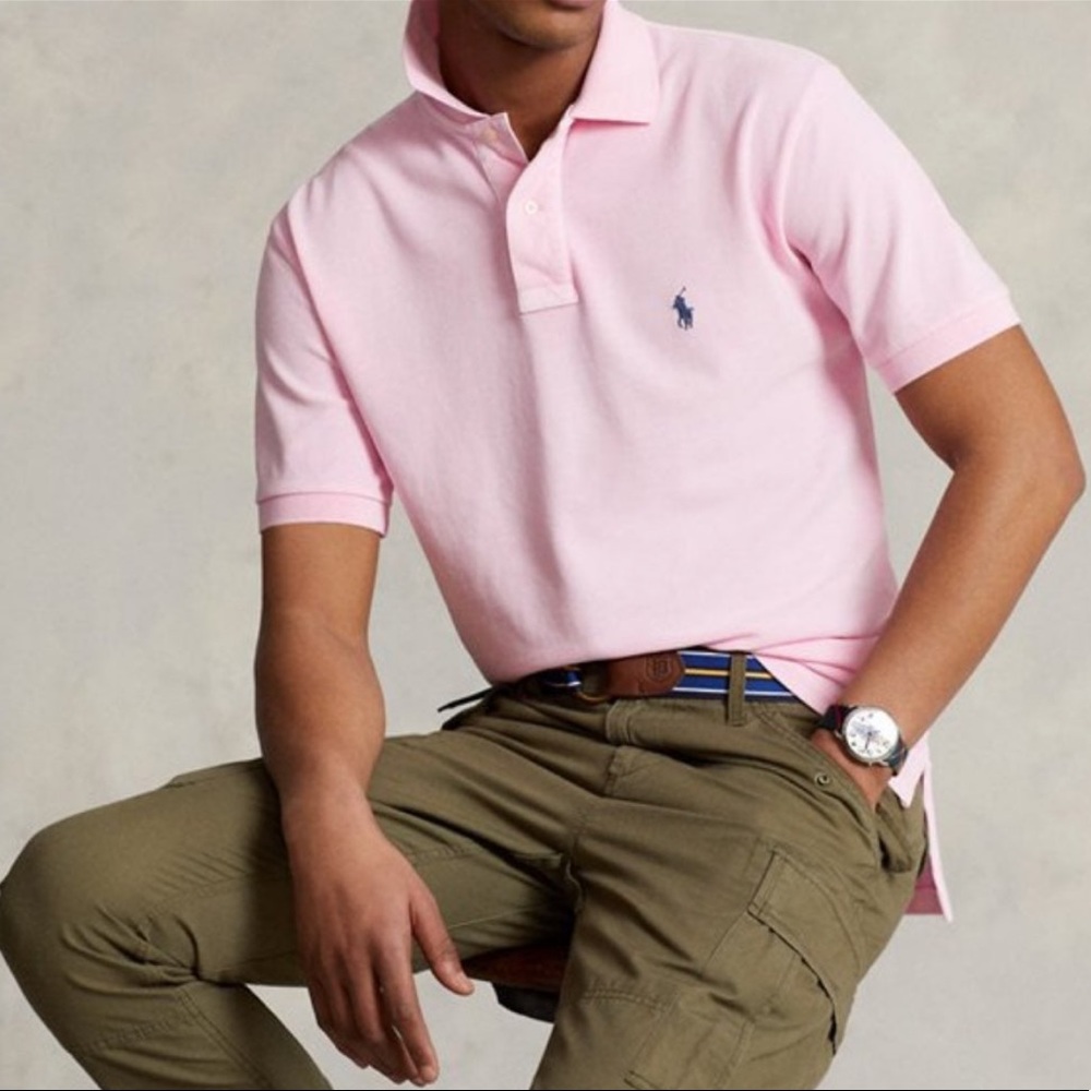 Ralph Lauren Men's Pink Polo Shirt